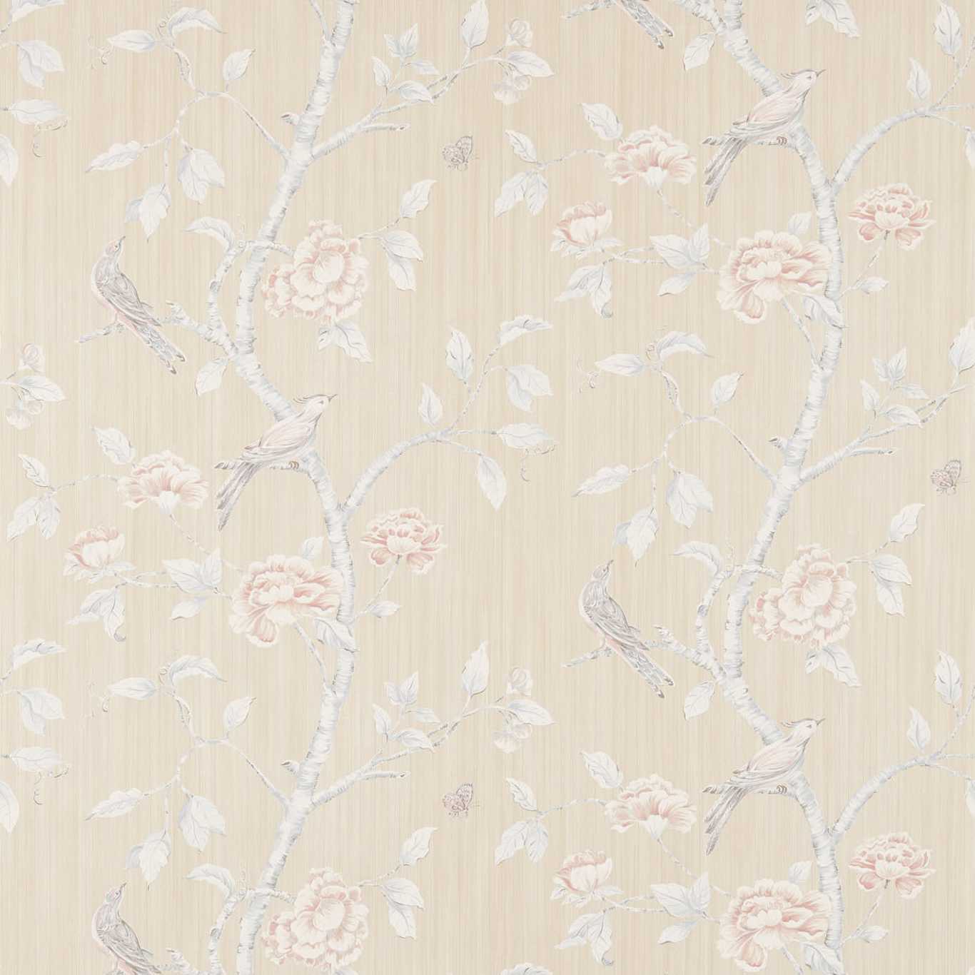 Woodville Wallpaper - White Clay - ZWOO311348 - Zoffany - Premier Wallcovering