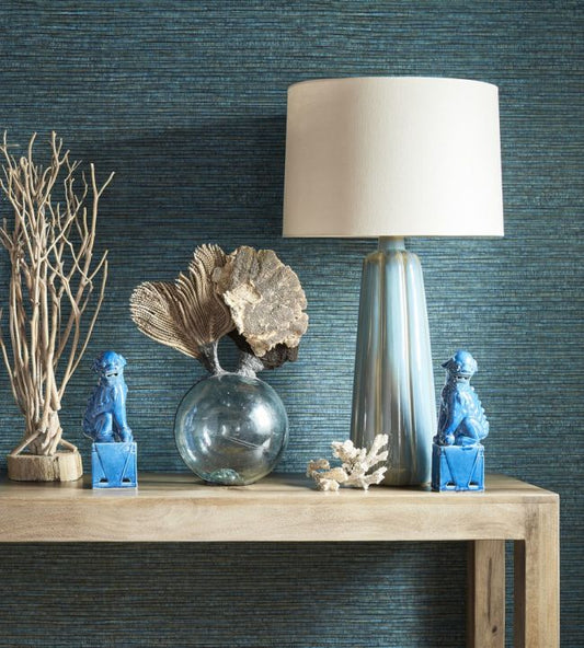 Woody Grass Wallpaper - Off White - Thibaut - T347 - Premier Wallcovering