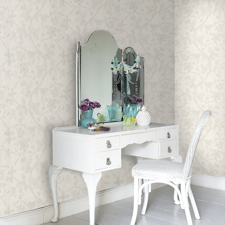 Wrest Trail Wallpaper - Lime Plaster - Little Greene - 0291WRLIMEZ - Premier Wallcovering
