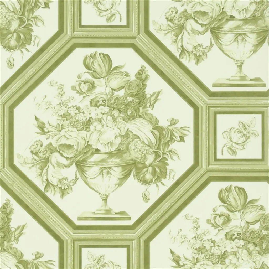 Wyatt Wallpaper - Moss - Designers Guild - Royal Collection - PQ010/07 - Premier Wallcovering