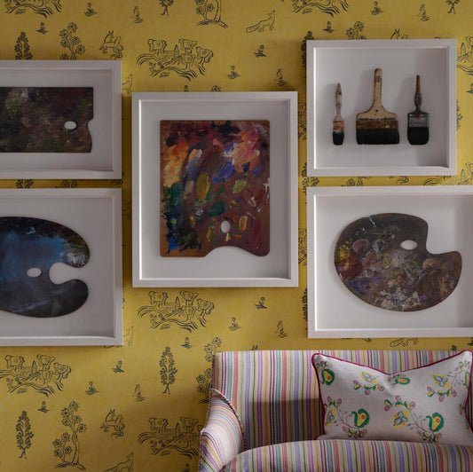 Wychwood Wallpaper - Provencal Yellow - Andrew Martin - KKWYPY - Premier Wallcovering