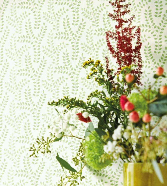 Yarton Wallpaper - Moss - DLMW216887 - Sanderson - Premier Wallcovering