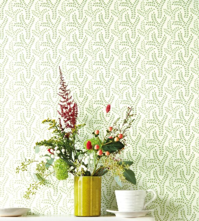 Yarton Wallpaper - Moss - DLMW216887 - Sanderson - Premier Wallcovering