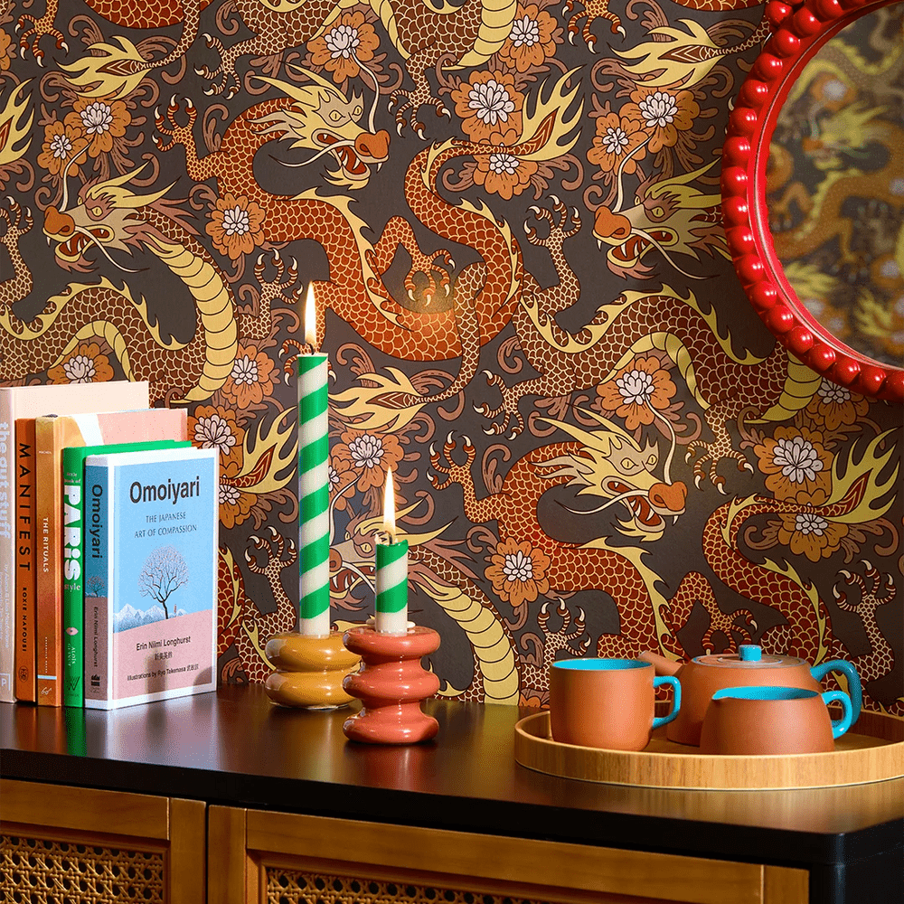 Year of the Dragon - Spicy Oranges - Lust Home - LH900526 - Premier Wallcovering