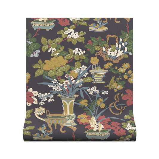 Yentai Wallpaper - Navy - Warner House - Premier Wallcovering