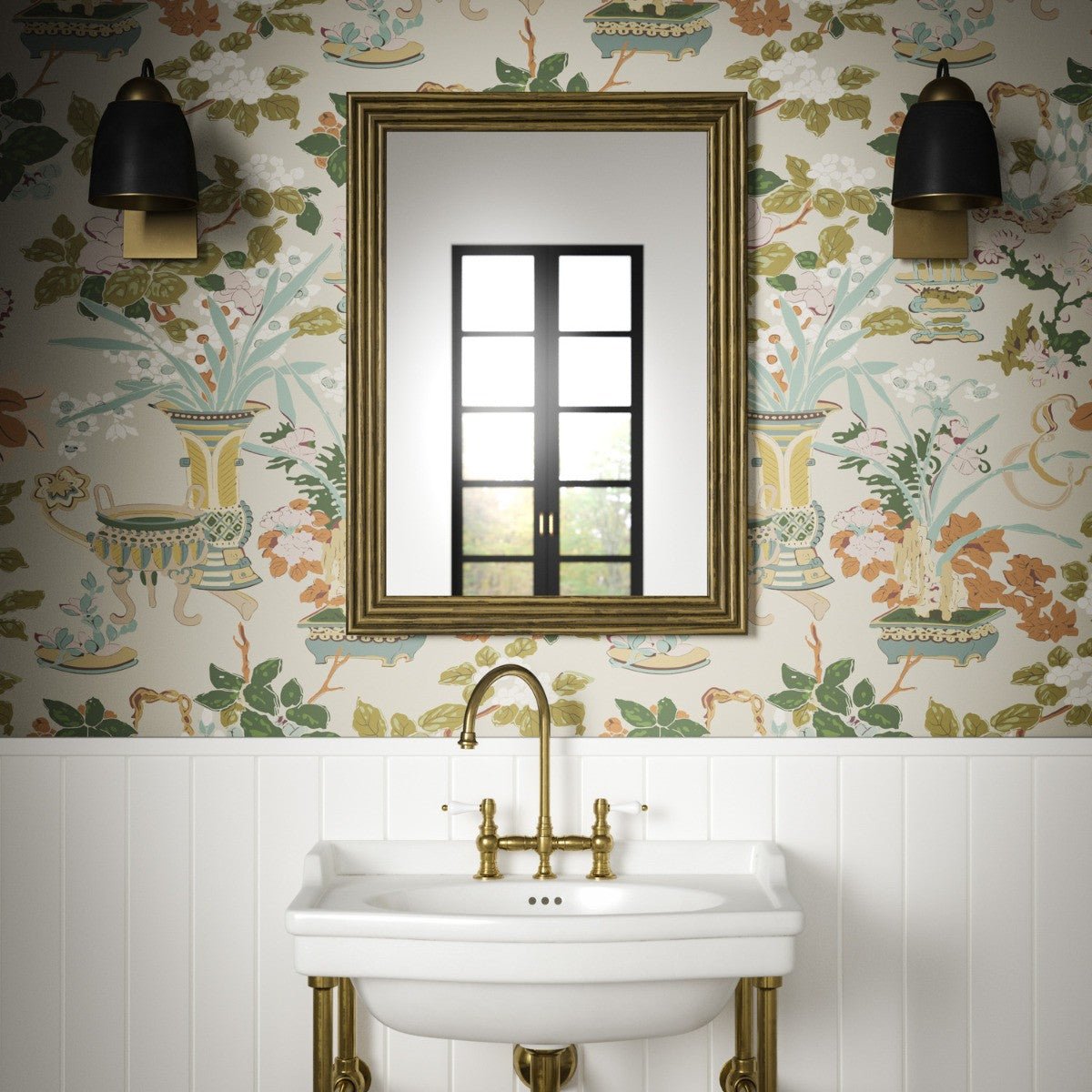 Yentai Wallpaper - Stone - Warner House - Premier Wallcovering