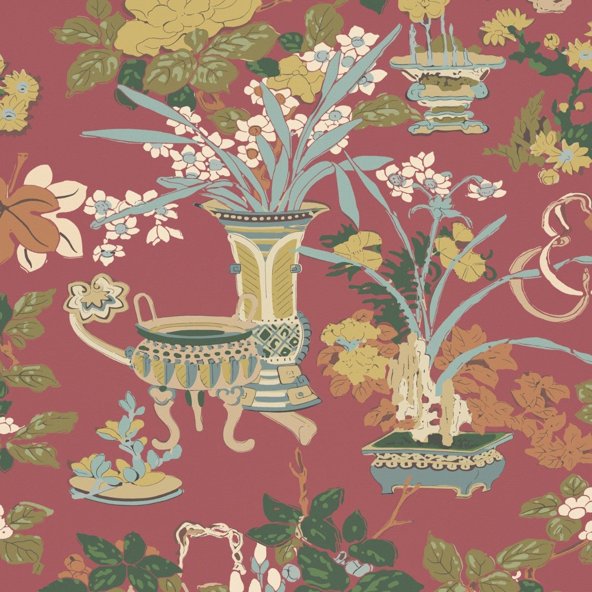 Yentai Wallpaper - Spice - Warner House - Premier Wallcovering