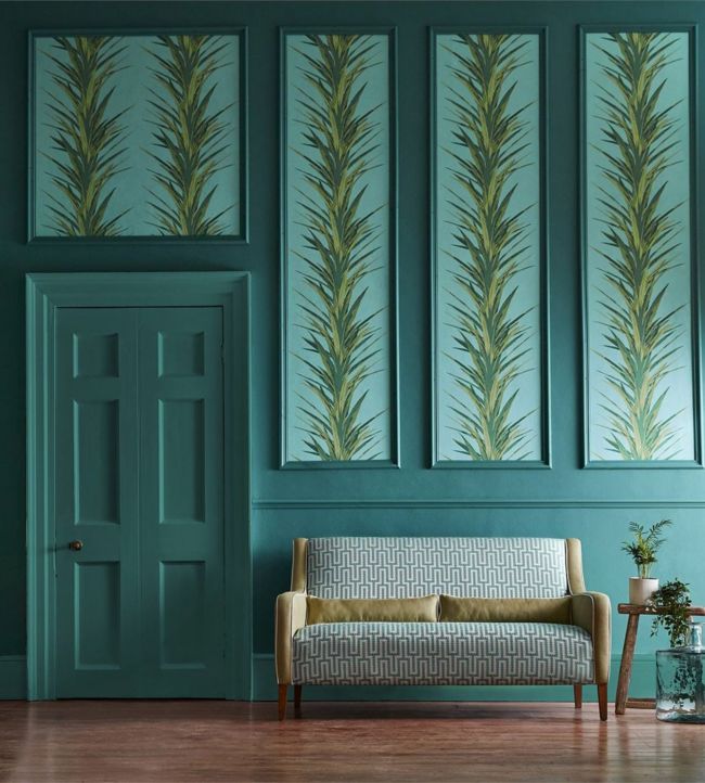 Yucca Wallpaper - Botanical Green - DGLW216649 - Sanderson - Premier Wallcovering