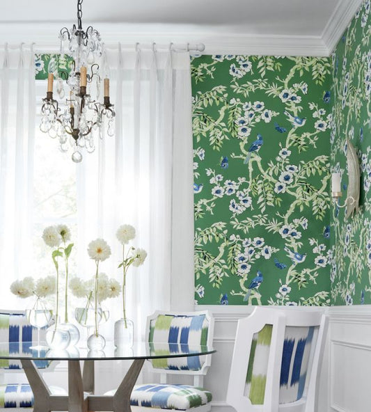 Yukio Wallpaper - Yellow - Thibaut - T20840 - Premier Wallcovering