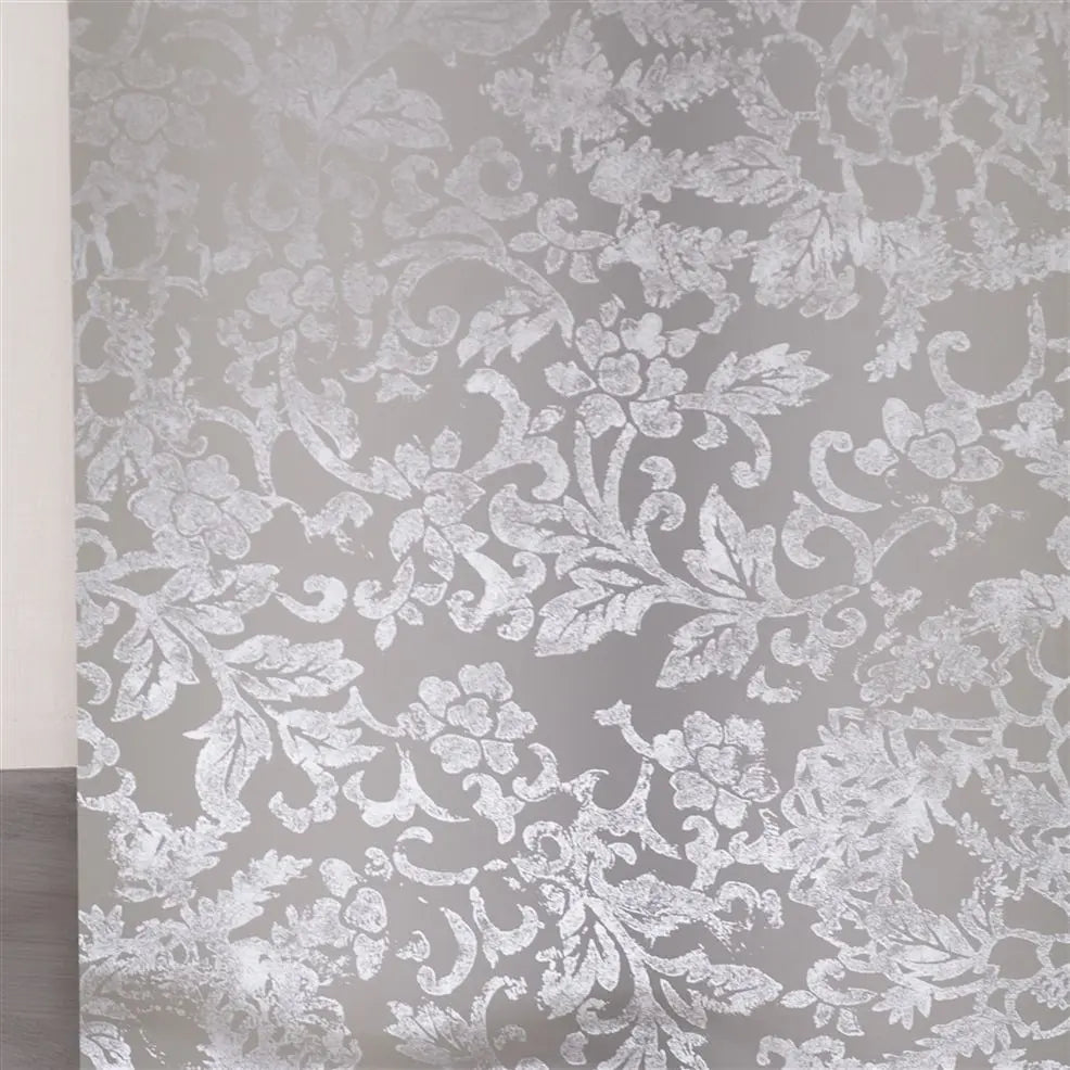 Yuzen Wallpaper - Graphite - P628/04 - Designers Guild - Premier Wallcovering