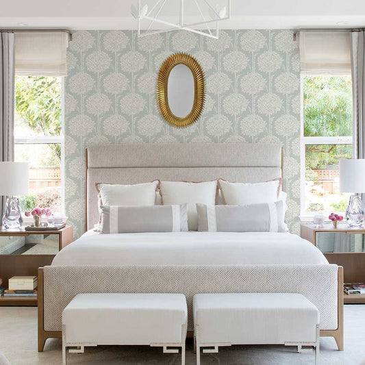 Zaria Wallpaper - Blue - A Street Prints - FD26622 - Premier Wallcovering