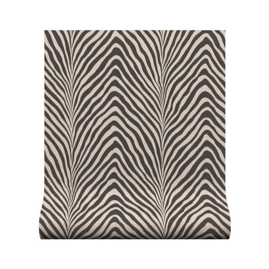 Zebra Wallpaper - Espresso - Warner House - Premier Wallcovering