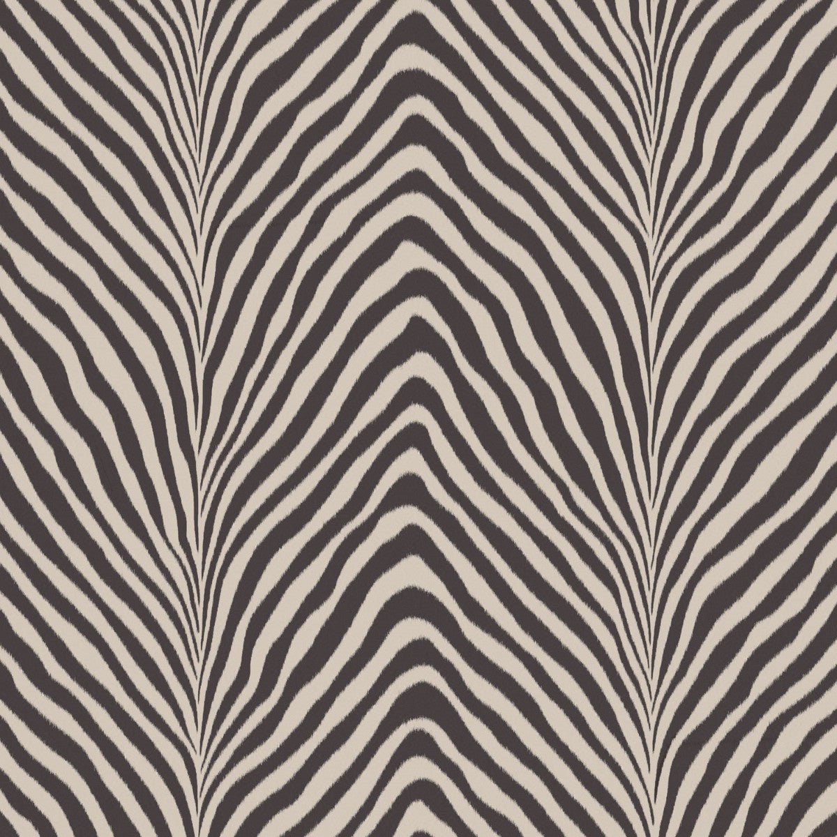 Zebra Wallpaper - Espresso - Warner House - Premier Wallcovering