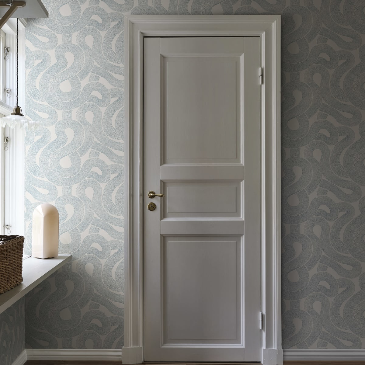 Zen Wallpaper - Indigo Blue - Sandberg - S10330 - Premier Wallcovering