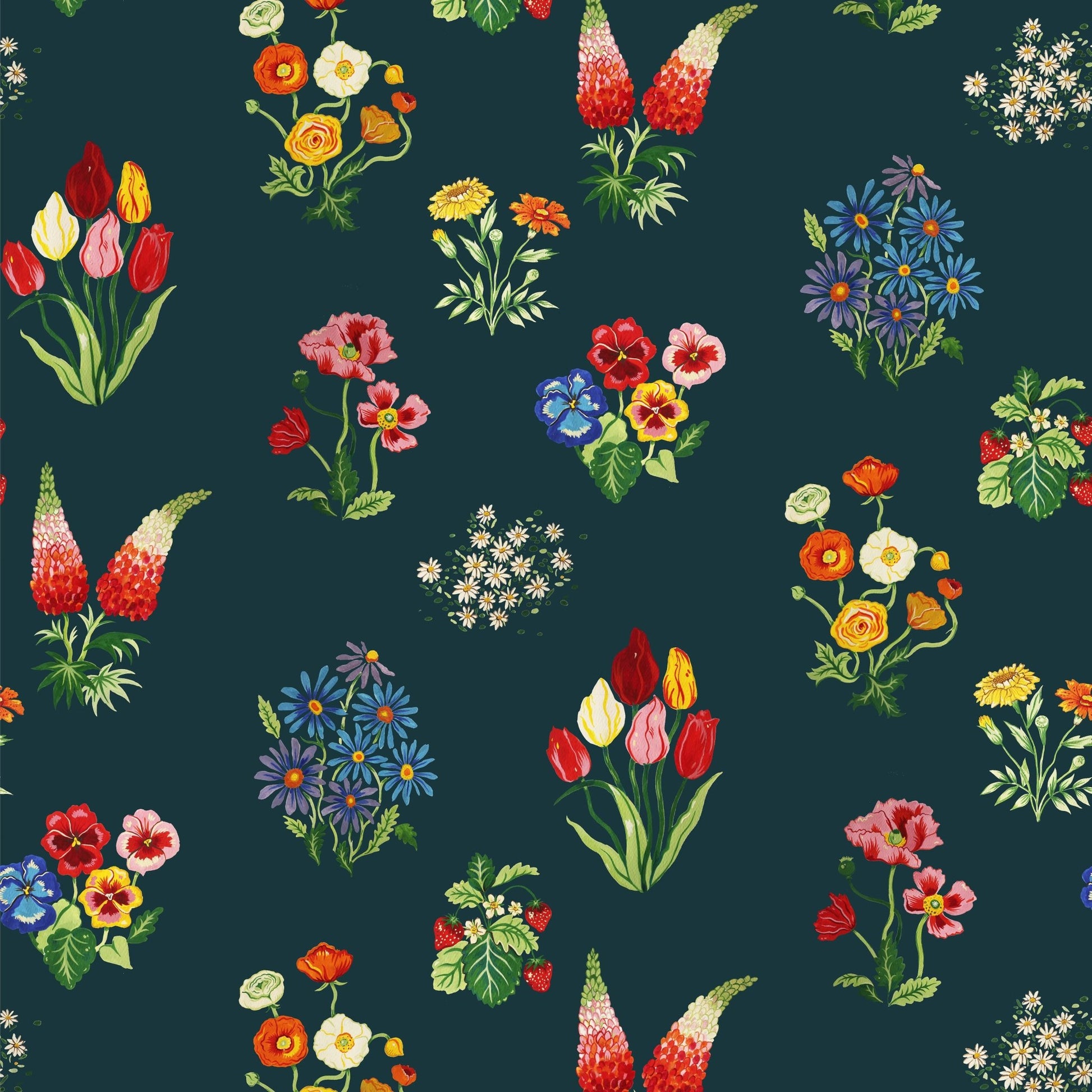 Zenith Wallpaper - Indigo - Wear The Walls - ZEIN807652 - Premier Wallcovering