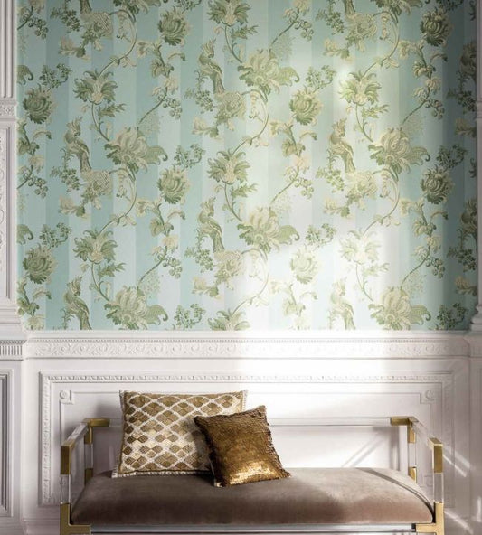 Zerzura Wallpaper - Duck Egg & Sage - 113/8020 - Cole & Son - Premier Wallcovering