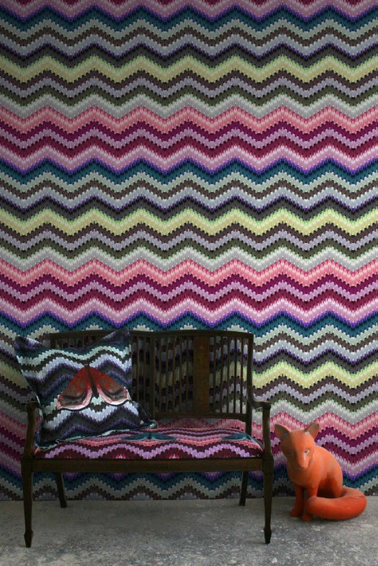 Zig Zag Moth Wallpaper - Original - Timorous Beasties - LBM/ZZM/PRL/01 - Premier Wallcovering