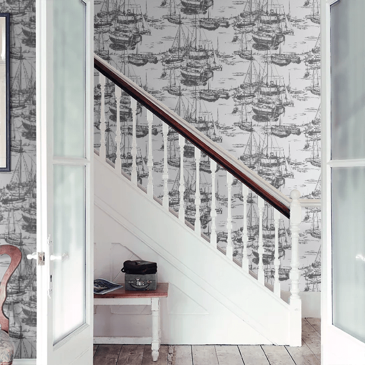 Zingara Wallpaper - Nickel - Little Greene - 0288ZINICKE - Premier Wallcovering
