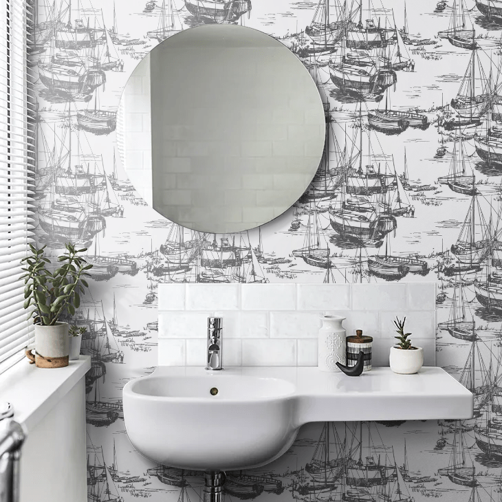 Zingara Wallpaper - Nickel - Little Greene - 0288ZINICKE - Premier Wallcovering