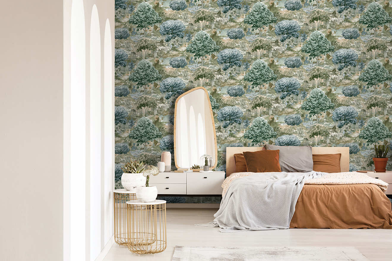 Zodiac Wallpaper - Blue Green - Holden Décor - 91542 - Premier Wallcovering