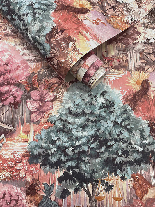 Zodiac Wallpaper - Pink - Holden Décor - 91540 - Premier Wallcovering