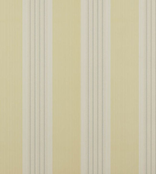 07991/03 - Tealby Stripe Wallpaper - Yellow/Grey - Colefax & Fowler
