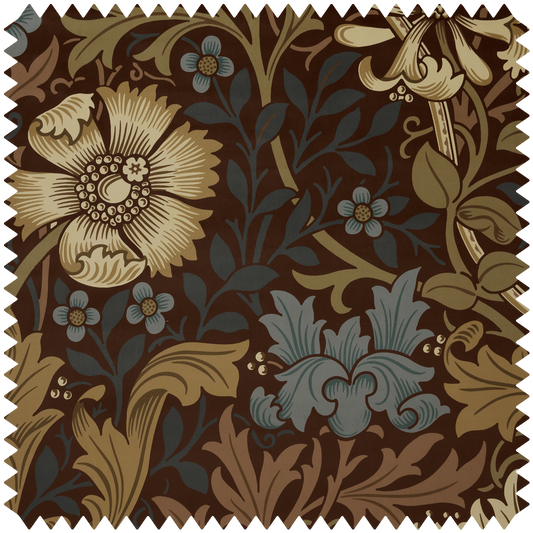 1-FA-CMM-VE-CDR-XXX-XXX - Compton Magna Velvet Fabric - Bark - House of Hackney