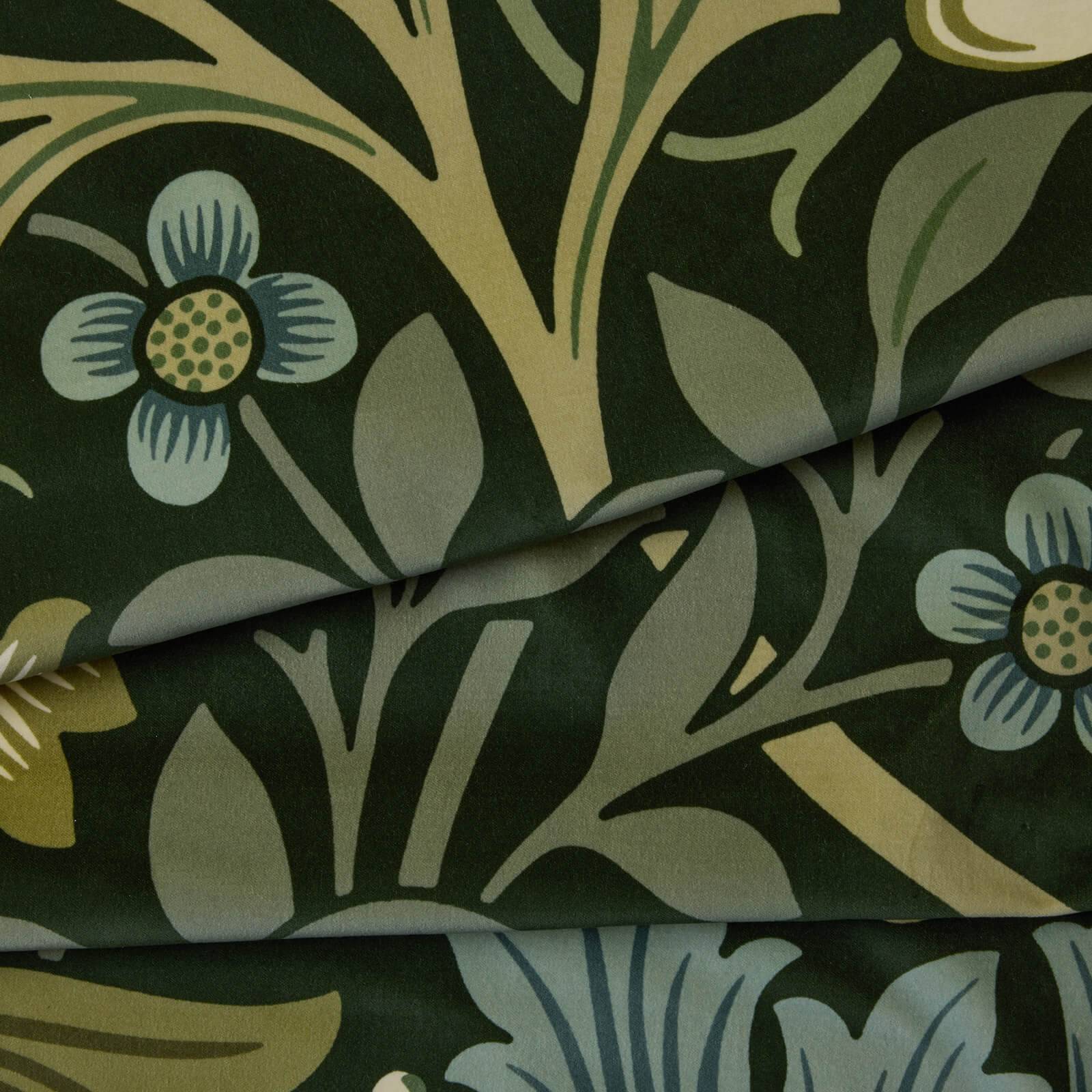 1-FA-CMM-VE-VER-XXX-XXX - Compton Magna Velvet Fabric - Verde - House of Hackney