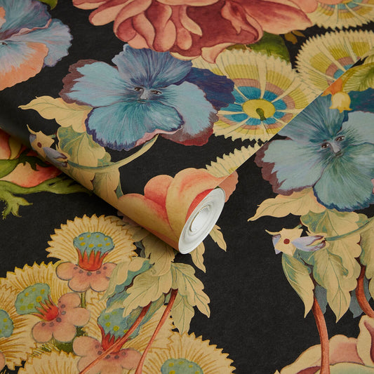 1-WA-AMM-DI-NOI-XXX - Amatoria Magna Wallpaper  - Noir - House of Hackney