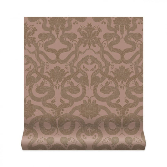 1-WA-ANC-TR-PNK-XXX-001 - Anaconda Wallpaper - Dusky-Pink - House of Hackney