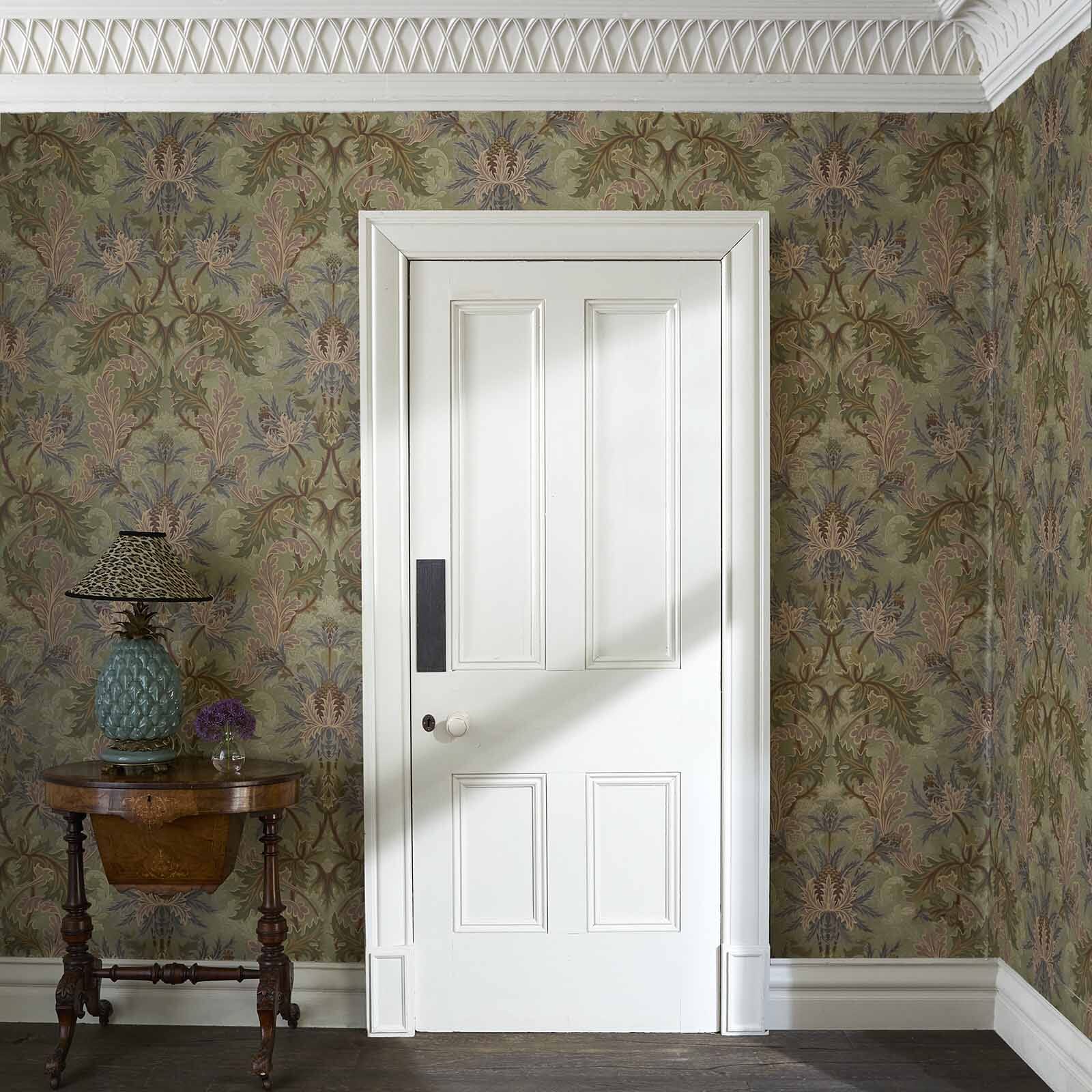 1-WA-AQF-DI-APP-XXX - Aquifolia Wallpaper - Apple - House of Hackney