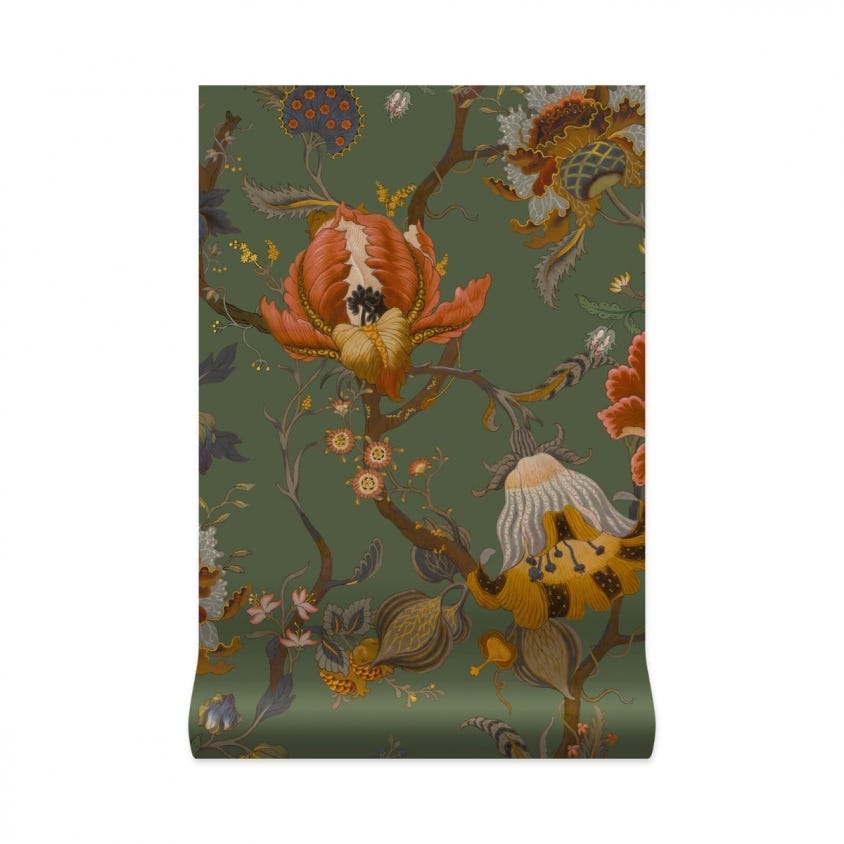 1-WA-ART-DI-MOS-XXX - Artemis Wallpaper - Moss Green - House of Hackney