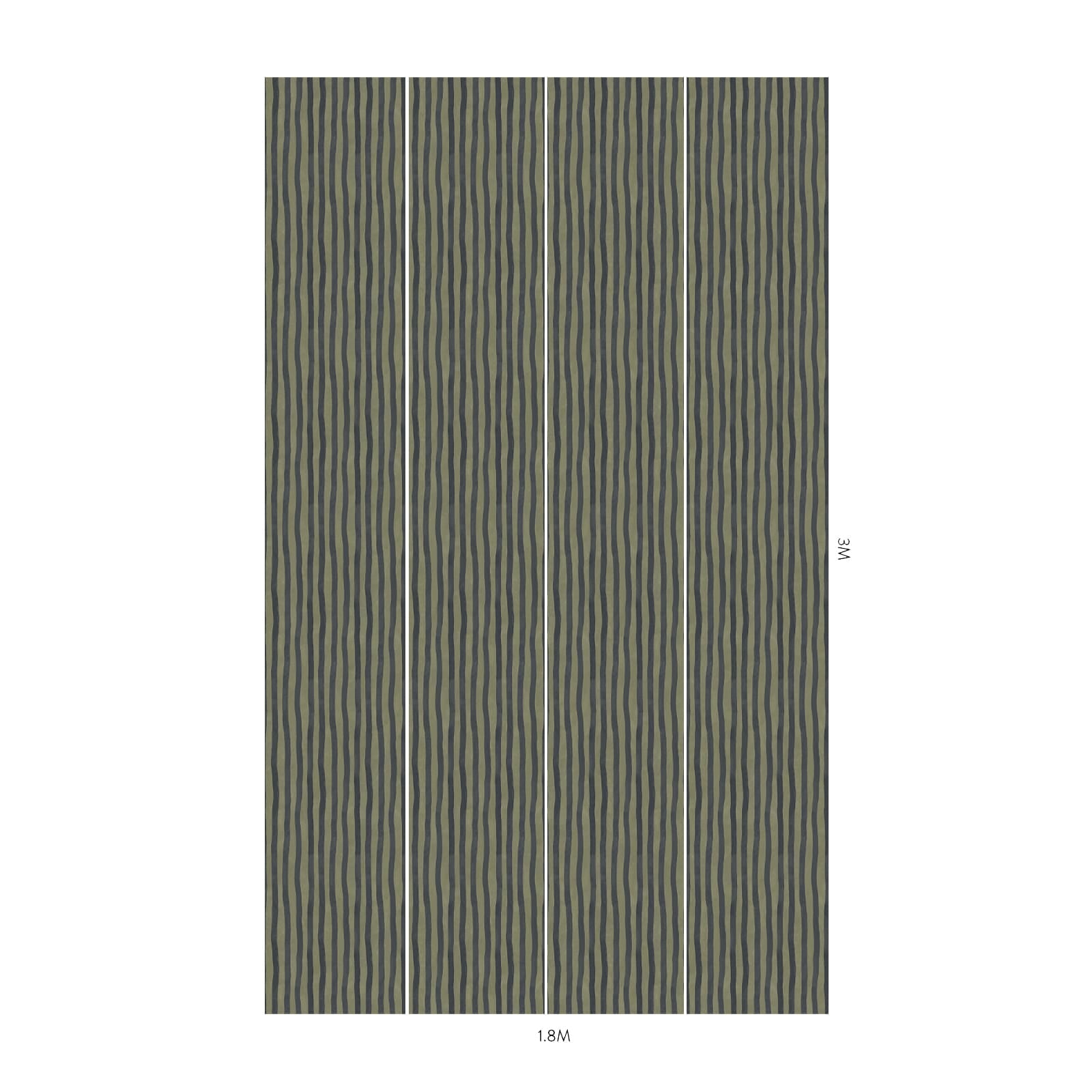 1-WA-ATS-DI-LAG-XXX - Artist's Stripe Wallpaper - Laurustine & Galaxias - House of Hackney