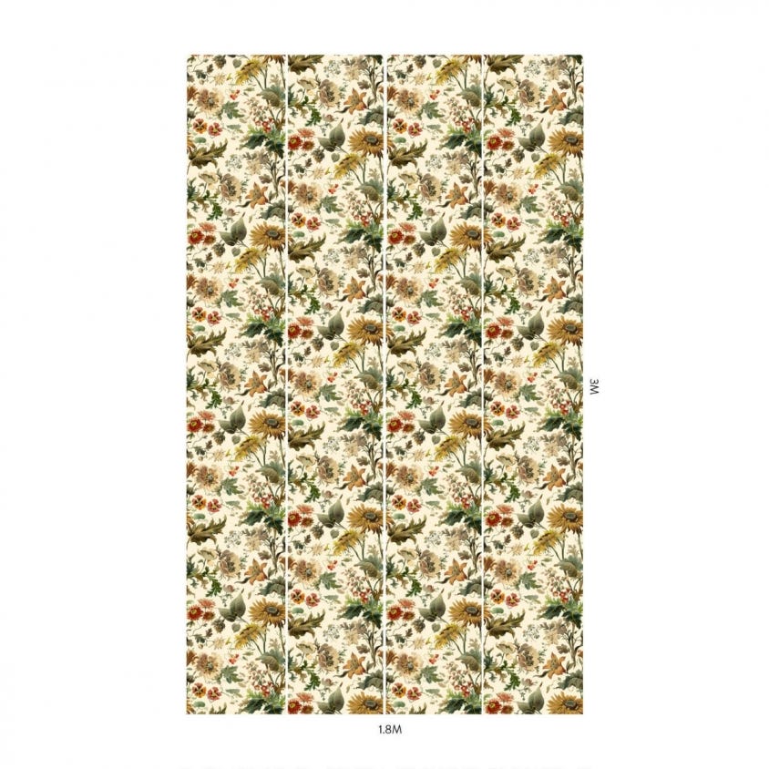 1-WA-AVA-DI-ECR-XXX - Avalon Wallpaper - Ecru - House of Hackney
