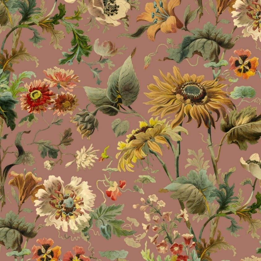 1-WA-AVA-DI-PNK-XXX - Avalon Wallpaper - Puce-Pink - House of Hackney