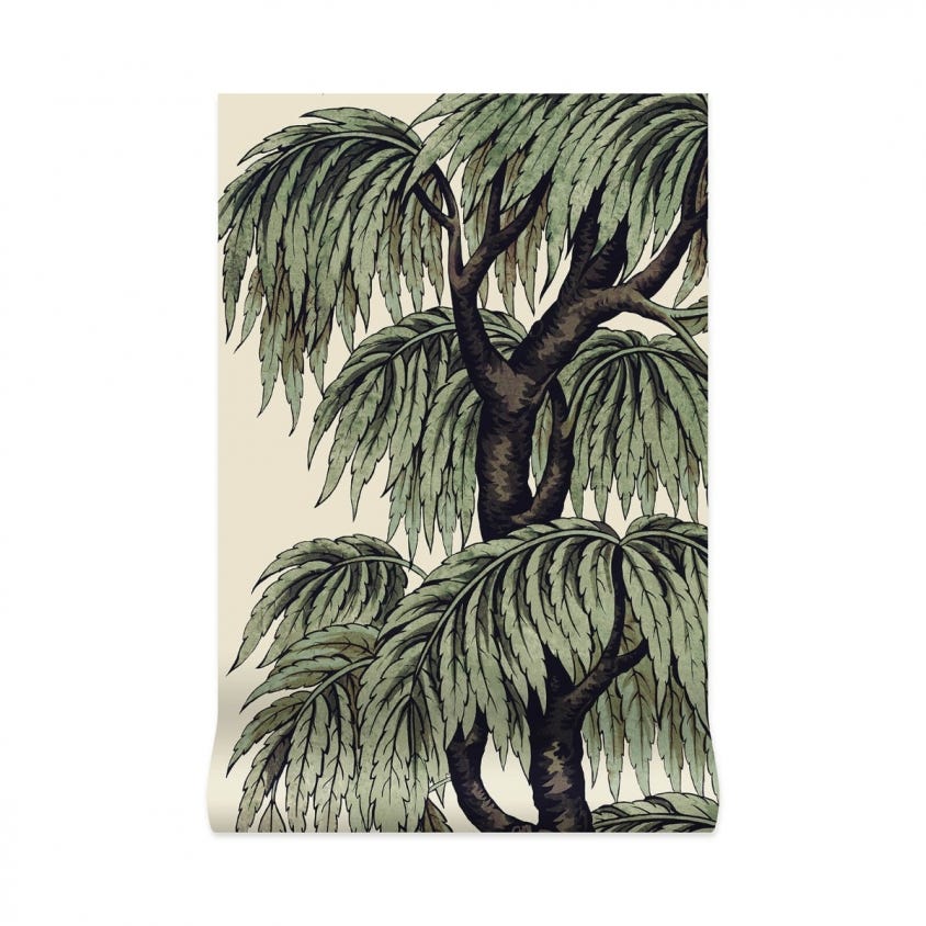 1-WA-BAB-DI-PAP-XXX - Babylon Wallpaper - Papyrus / Willow - House of Hackney