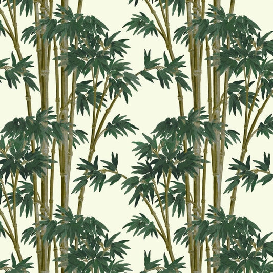 1-WA-BAM-DI-WHT-XXX - Bambusa Wallpaper - Antique-White - House of Hackney