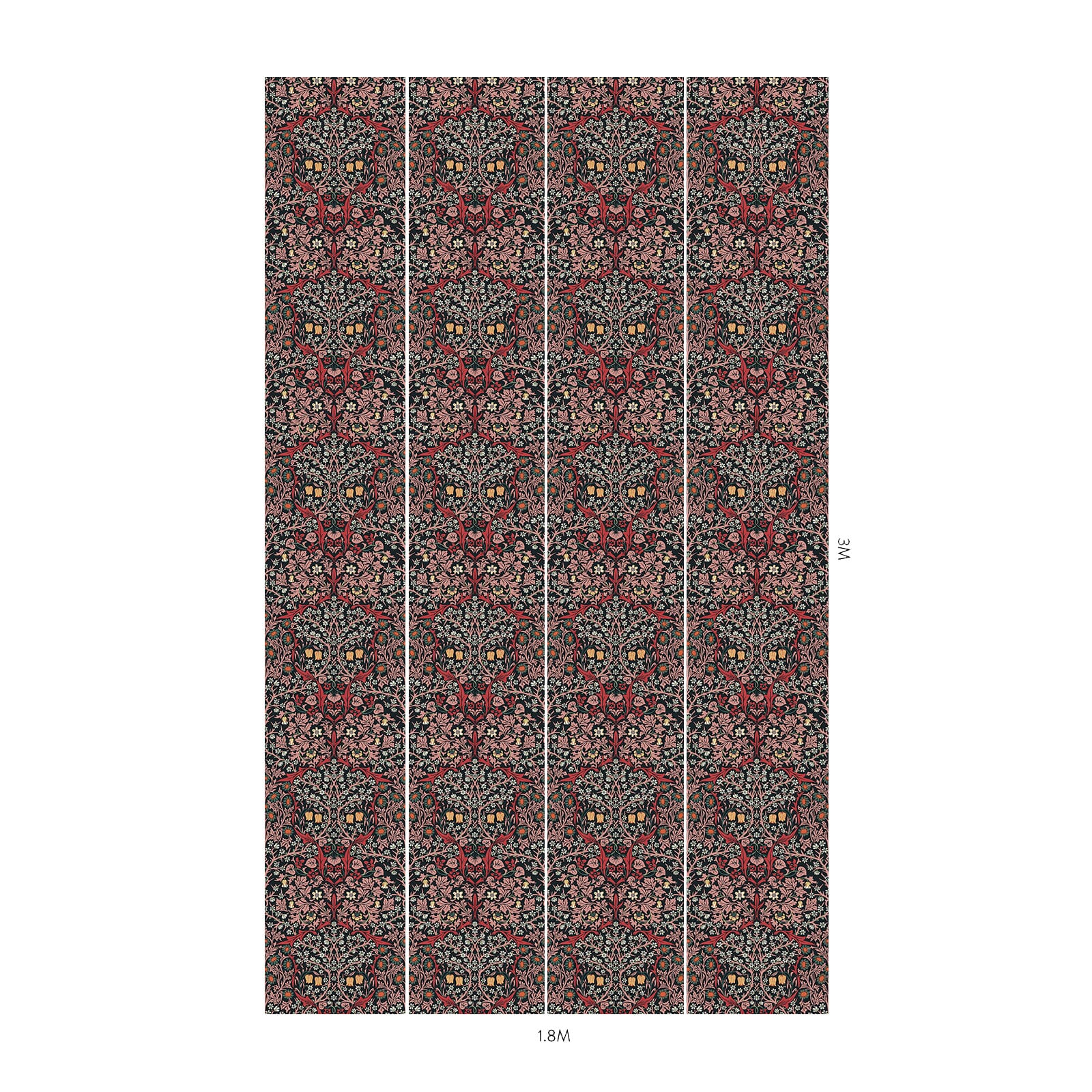 1-WA-BLA-DI-TOU-XXX - Blackthorn Wallpaper - Tourmaline - House of Hackney