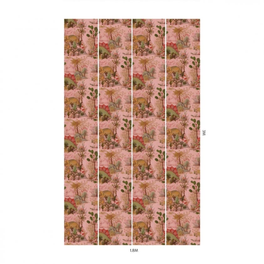 1-WA-DIN-DI-PLS-XXX - Dinosauria Wallpaper - Plaster - House of Hackney