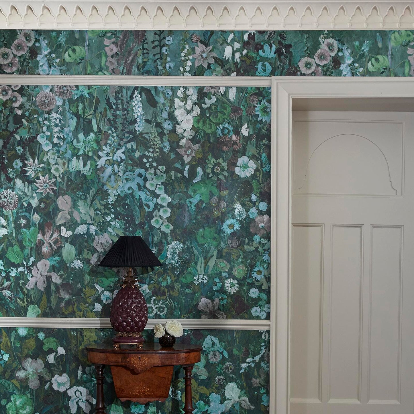 1-WA-FLM-DI-VED-XXX - Floribunda Magna Wallpaper - Verde - House of Hackney