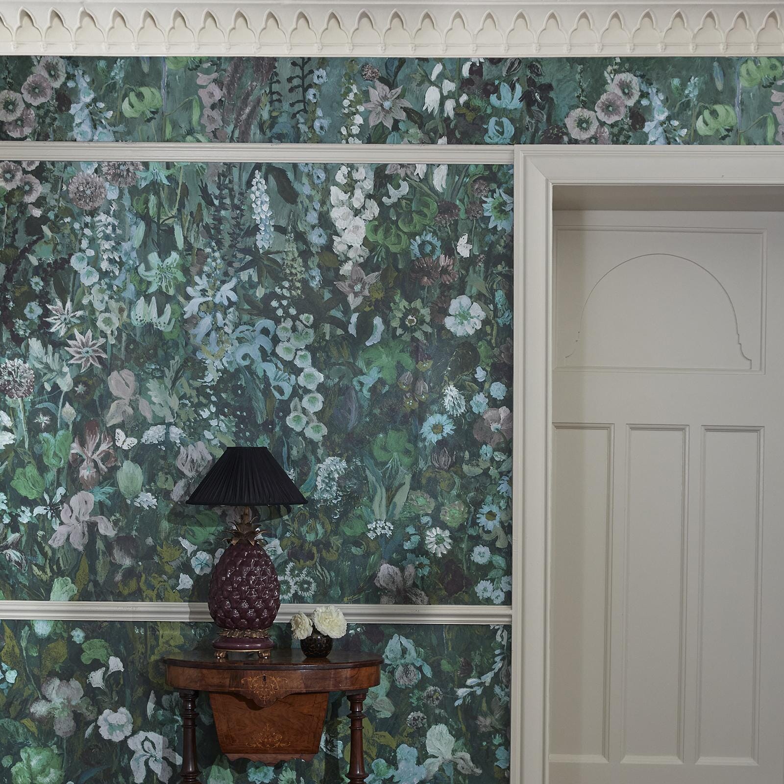 1-WA-FLM-DI-VED-XXX - Floribunda Magna Wallpaper - Verde - House of Hackney