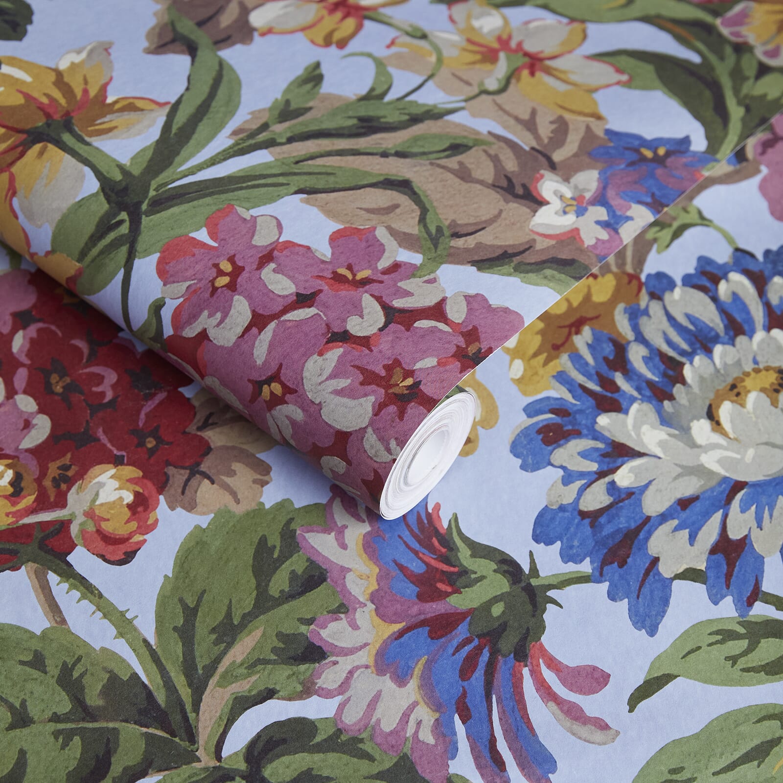 1-WA-FLS-DI-AZU-XXX - Florescence Wallpaper - Azure - House of Hackney