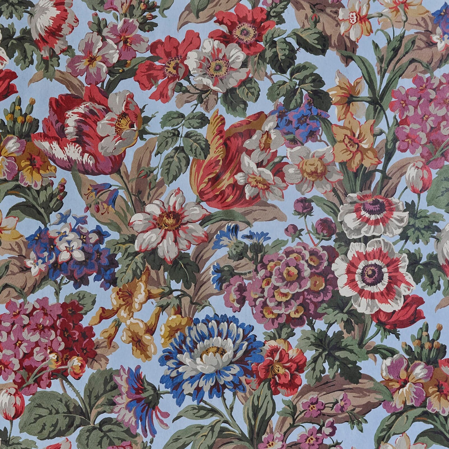 1-WA-FLS-DI-AZU-XXX - Florescence Wallpaper - Azure - House of Hackney