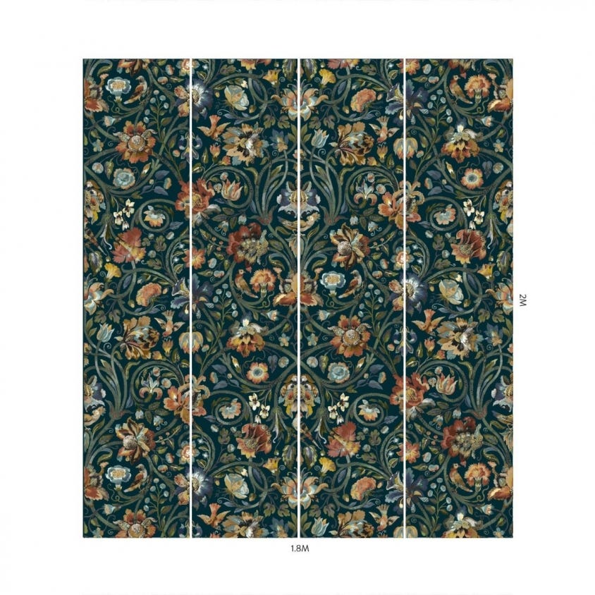 1-WA-GAI-DI-MID-XXX - Gaia Wallpaper - Midnight - House of Hackney