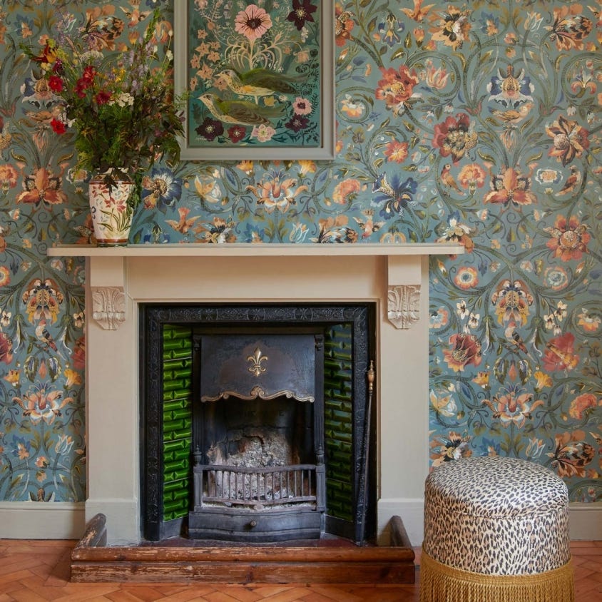 1-WA-GAI-DI-PRU-XXX - Gaia Wallpaper - Prussian-Blue - House of Hackney