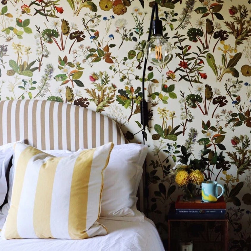 1-WA-HER-DI-ECR-XXX - Herbarium Wallpaper - Ecru - House of Hackney