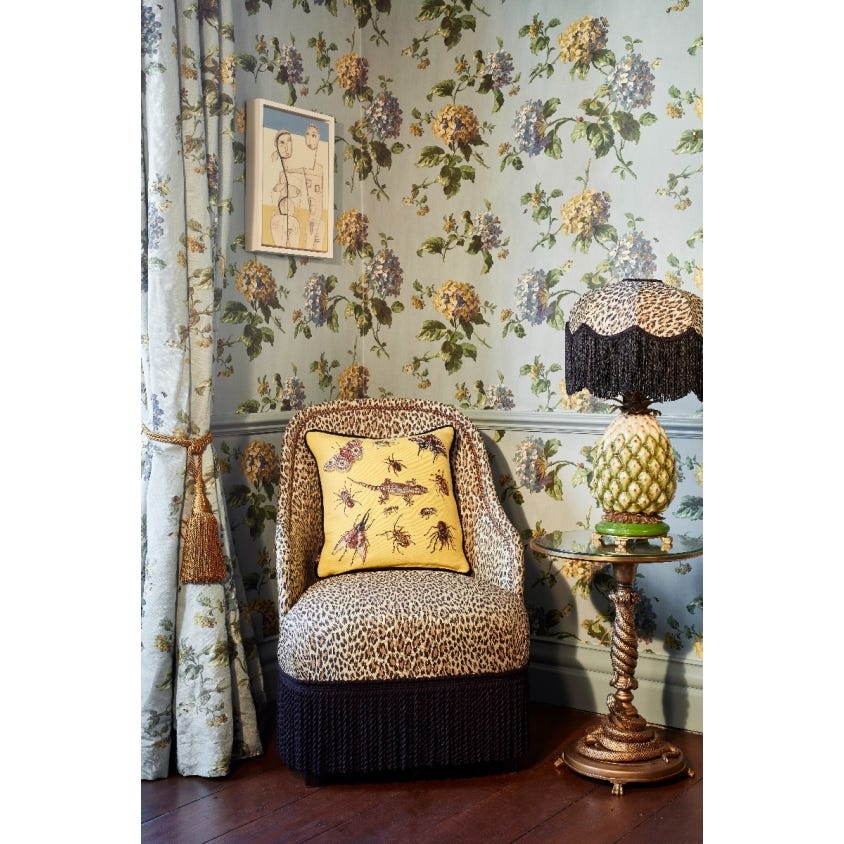 1-WA-HOR-DI-SKY-XXX - Hortensia Wallpaper - Sky - House of Hackney