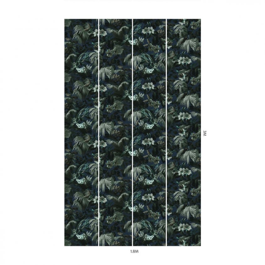 1-WA-LIM-DI-INK-XXX - Limerence Wallpaper - Ink - House of Hackney