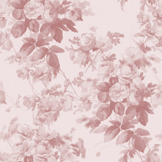 1-WA-LON-TR-BLS-XXX - London Rose Wallpaper - Blush - House of Hackney