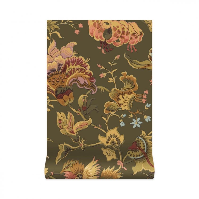 1-WA-MAJ-DI-MOS-XXX - Majorelle Wallpaper - Moss-Green - House of Hackney